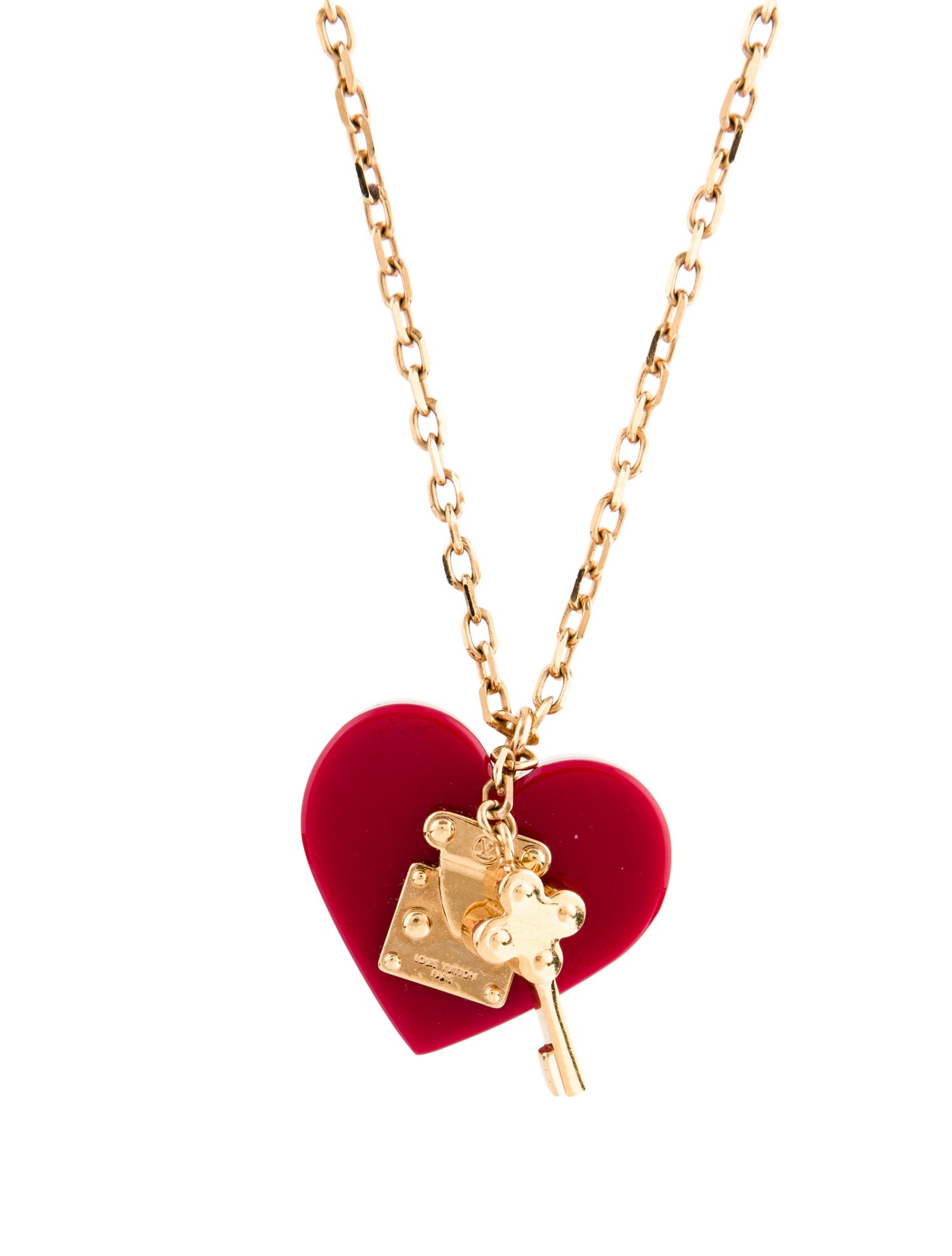 Louis Vuitton Lock Me Heart Pendant Necklace